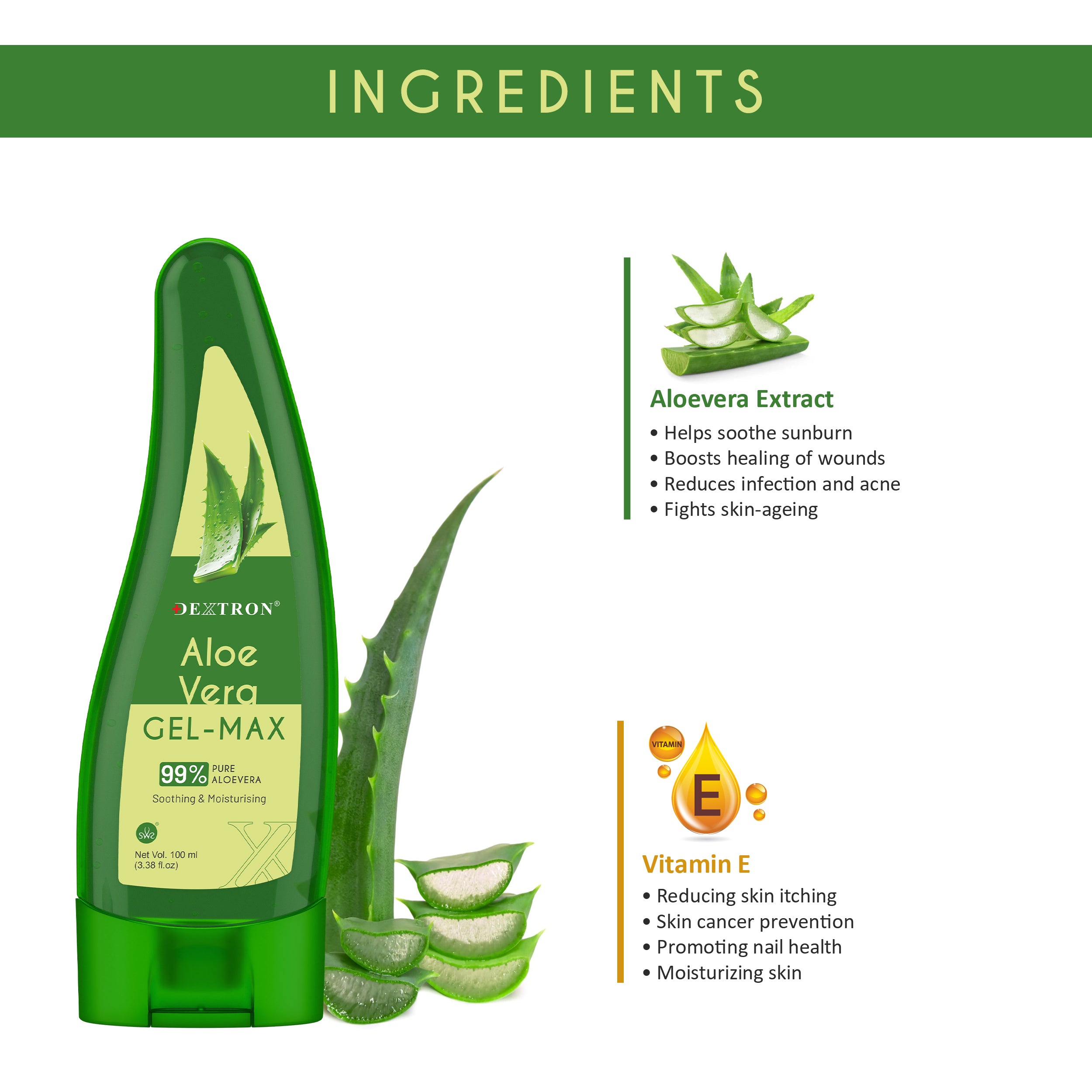 Dextron Aloe Vera Gel 100ml