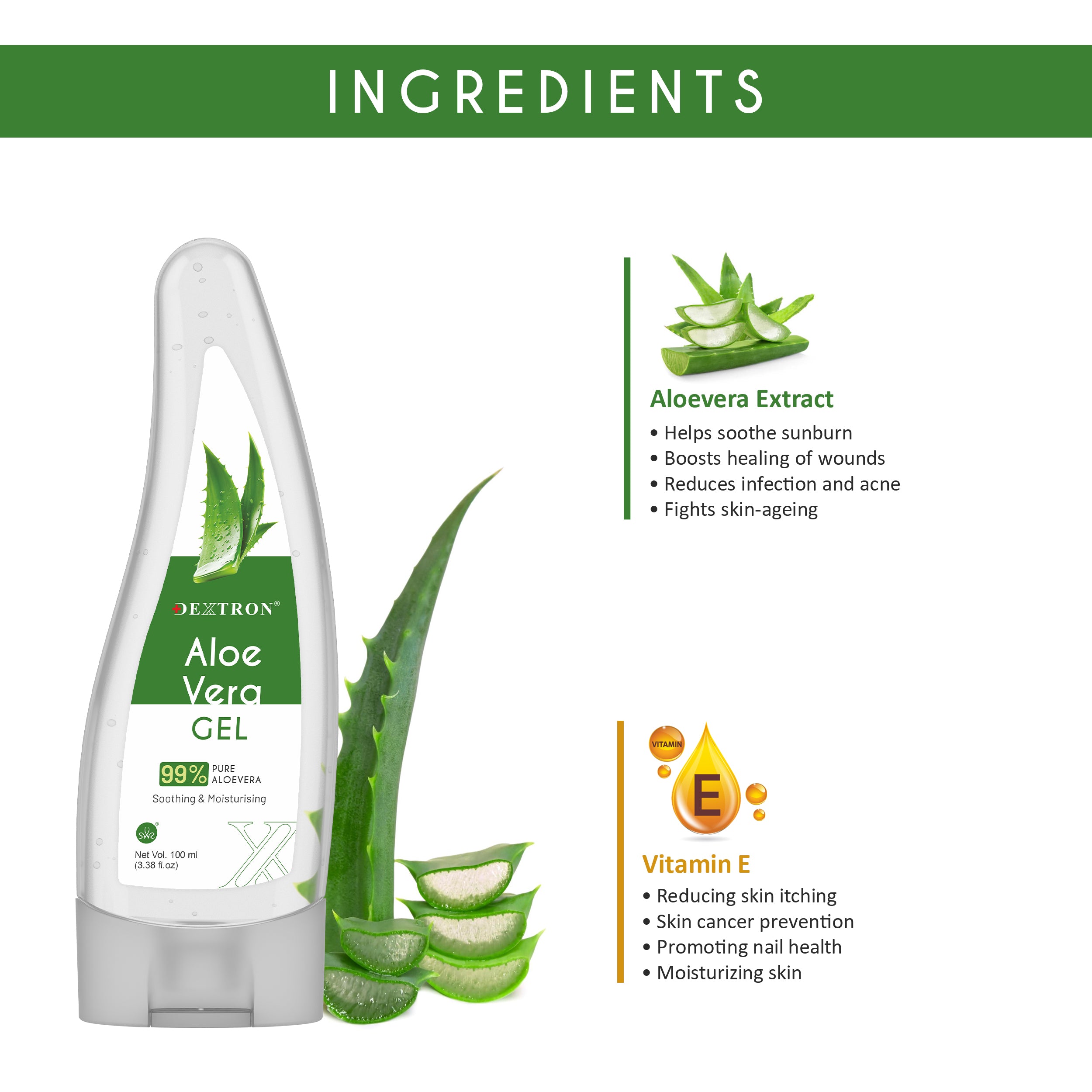 Dextron Aloe Vera Gel 100ml