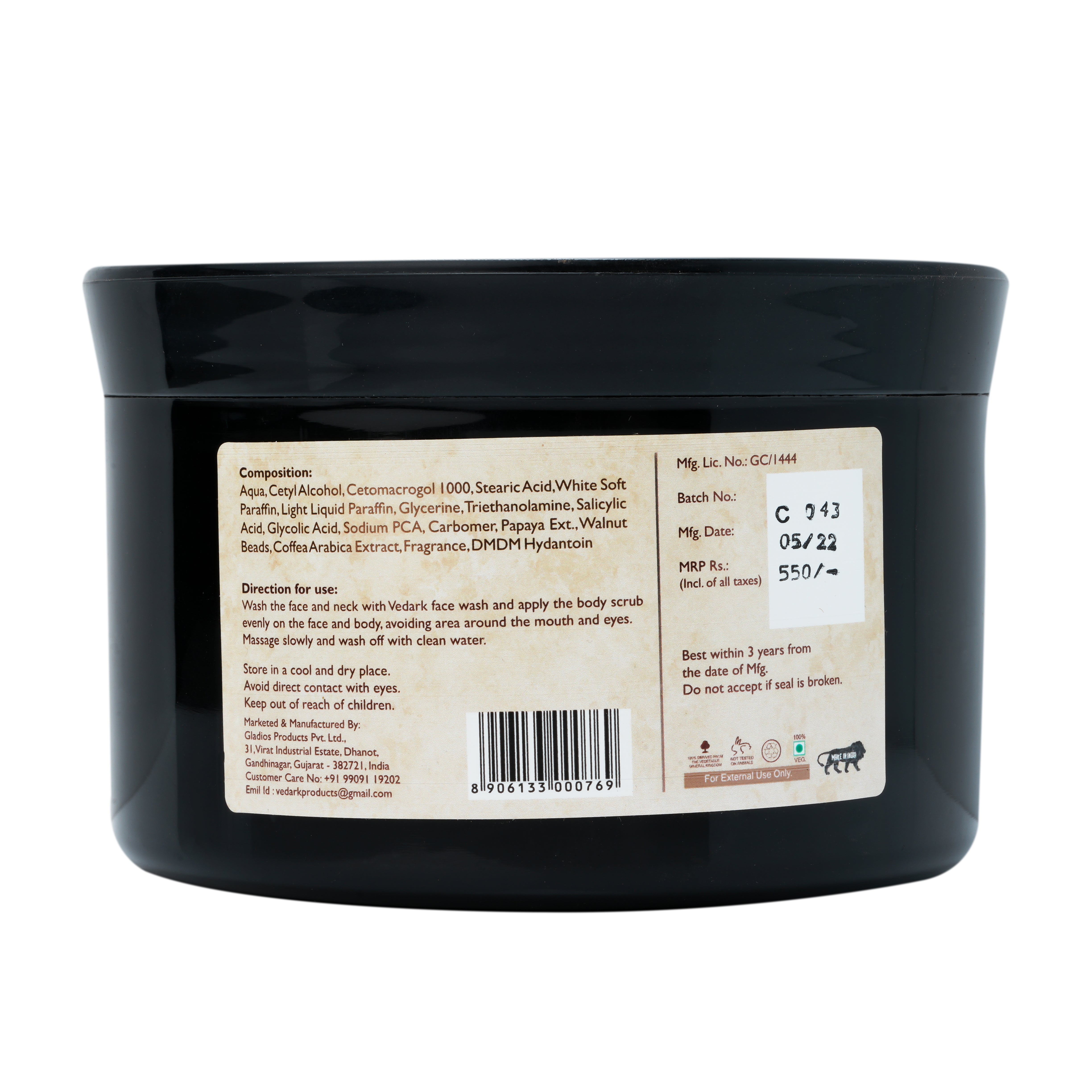 Vedark Face and Body Scrub