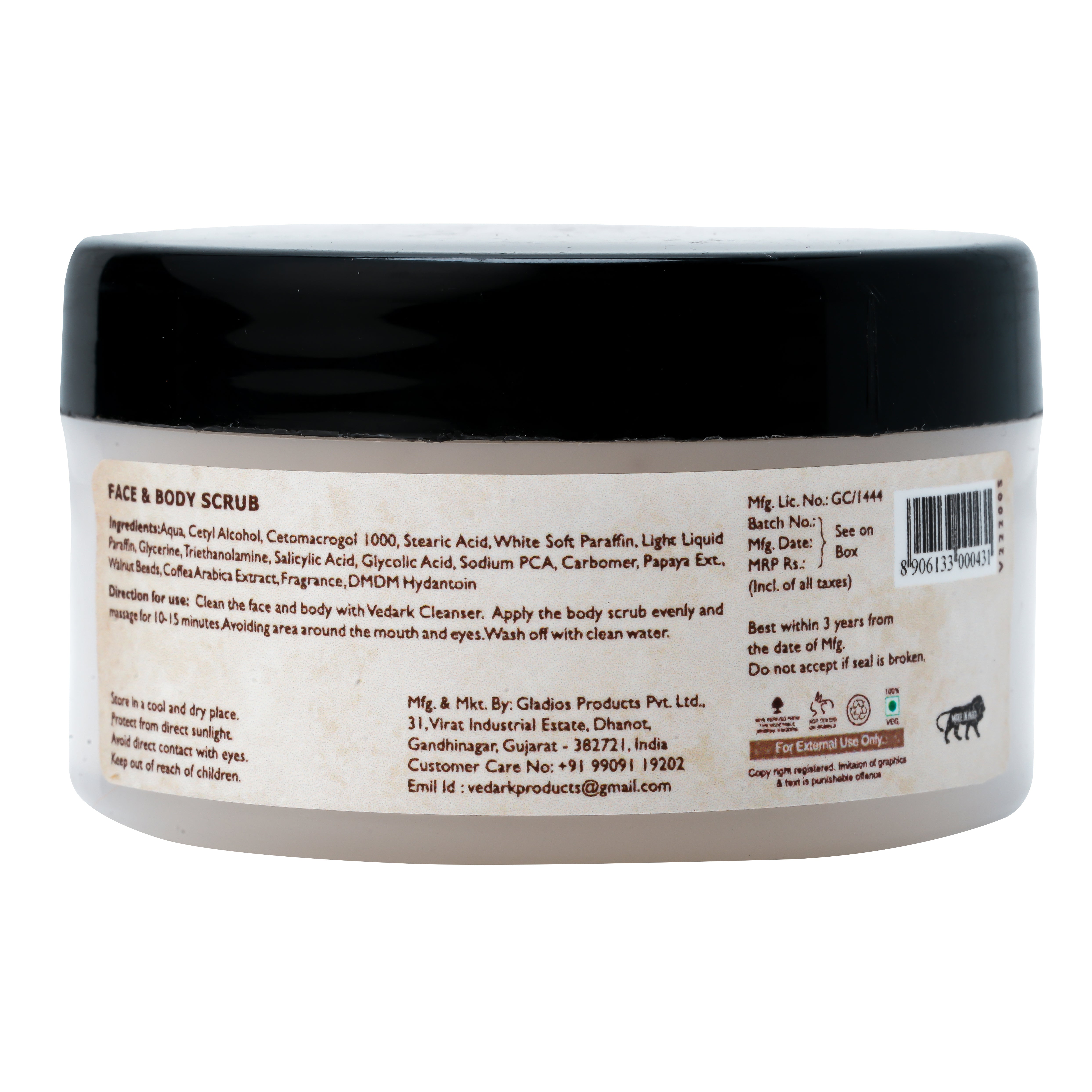 Vedark Face and Body Scrub