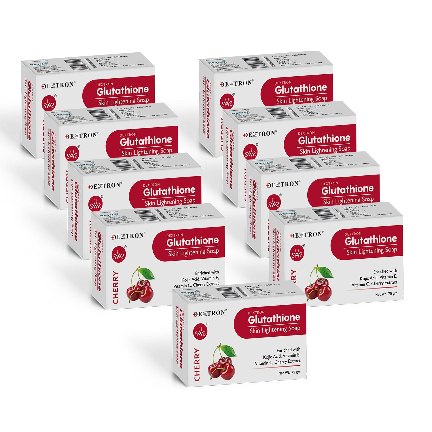 Dextron Cherry Glutathione Skin Lightening Soap 75gm