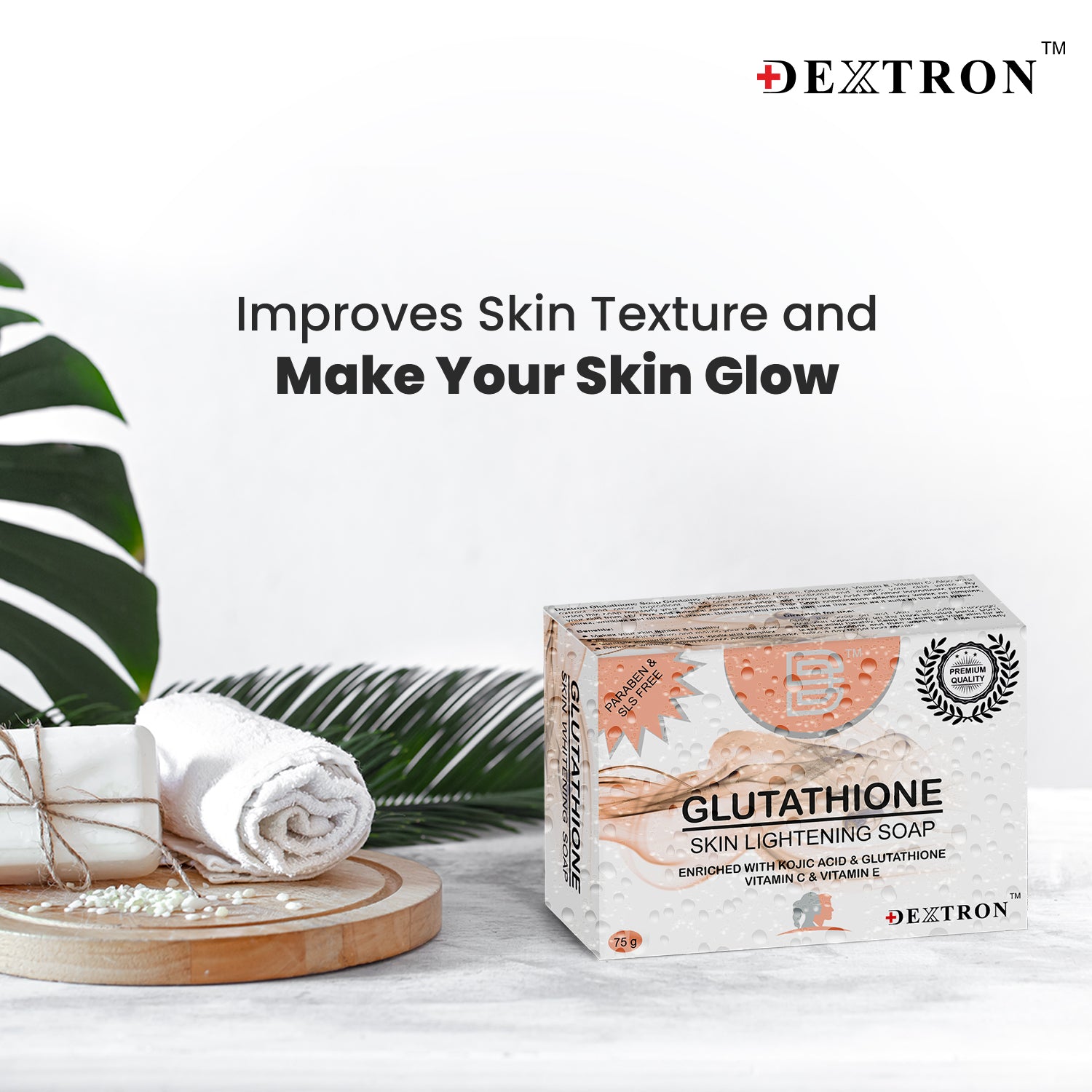 Dextron Glutathione Skin Whitening Soap 75gm