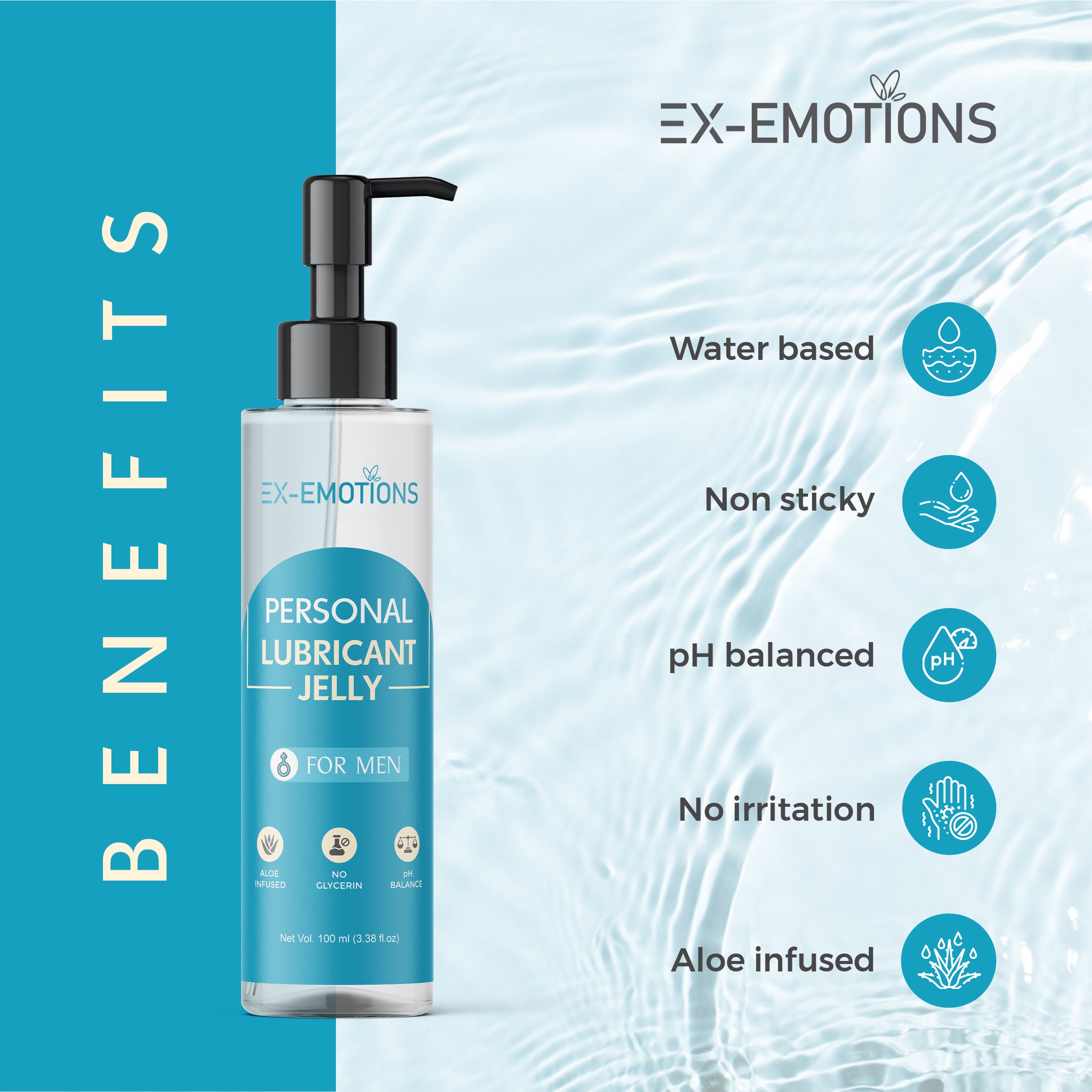 Ex-Emotions Personal Lubricant Jelly for Men – Ultimate Comfort & Pleasure